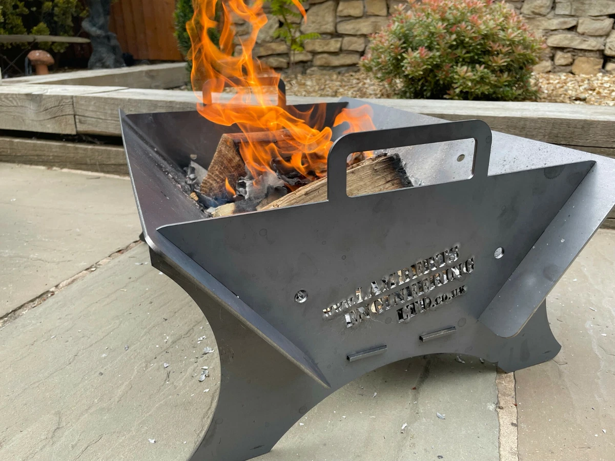 FIRE PIT BBQ LOG BURNER OUTDOOR SEATING FIRE SHOW DISPLAY FLOOR CAMPING THE  610 | eBay