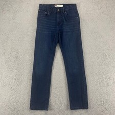 Levis Jeans Boys 16 Straight Blue 511 Stretch Mid Rise Dark Wash 28x28