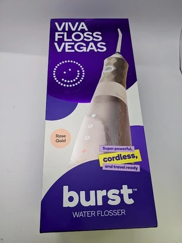 BURST Water Flosser; Electric Cordless Water Flosser - Rose Gold SEALED