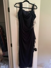Alex Evenings Cold Shoulder Formal Gown