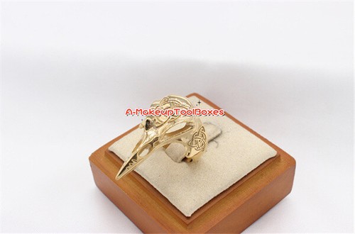 Men‘s Stainless Steel Nordic Viking Raven Skull Vegvisir Ring 7-13# J575 - Picture 3 of 10