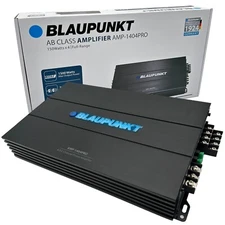 BLAUPUNKT 1404PRO Car Audio 4-Channel Amp Amplifier 1500 Watts Max Peak Power
