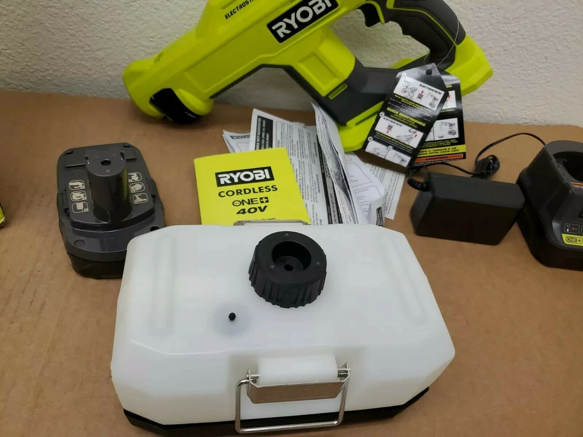 Ryobi 18v one+ handheld 2024 electrostatic sprayer kit