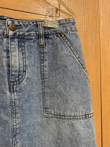 Vintage MUDD Button Fly Y2K Denim Midi Skirt Womens Size 29” - Picture 9 of 12