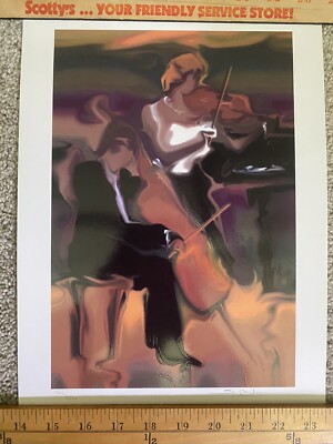 2003 Steve Bloom STRING TRIO Seriolithograph Signed 1345/2250  7 3/4 by 11.5
