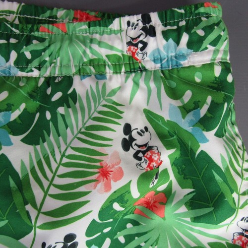Disney Mickey Mouse Tropical Swim Trunks Men's 2XL Board Shorts Lined Swimsuit - Imagen 3 de 7