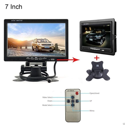 Trailer RVs Truck Backup Camera 7" Rear View Monitor Kit Night Vision Waterproof - Picture 12 of 24