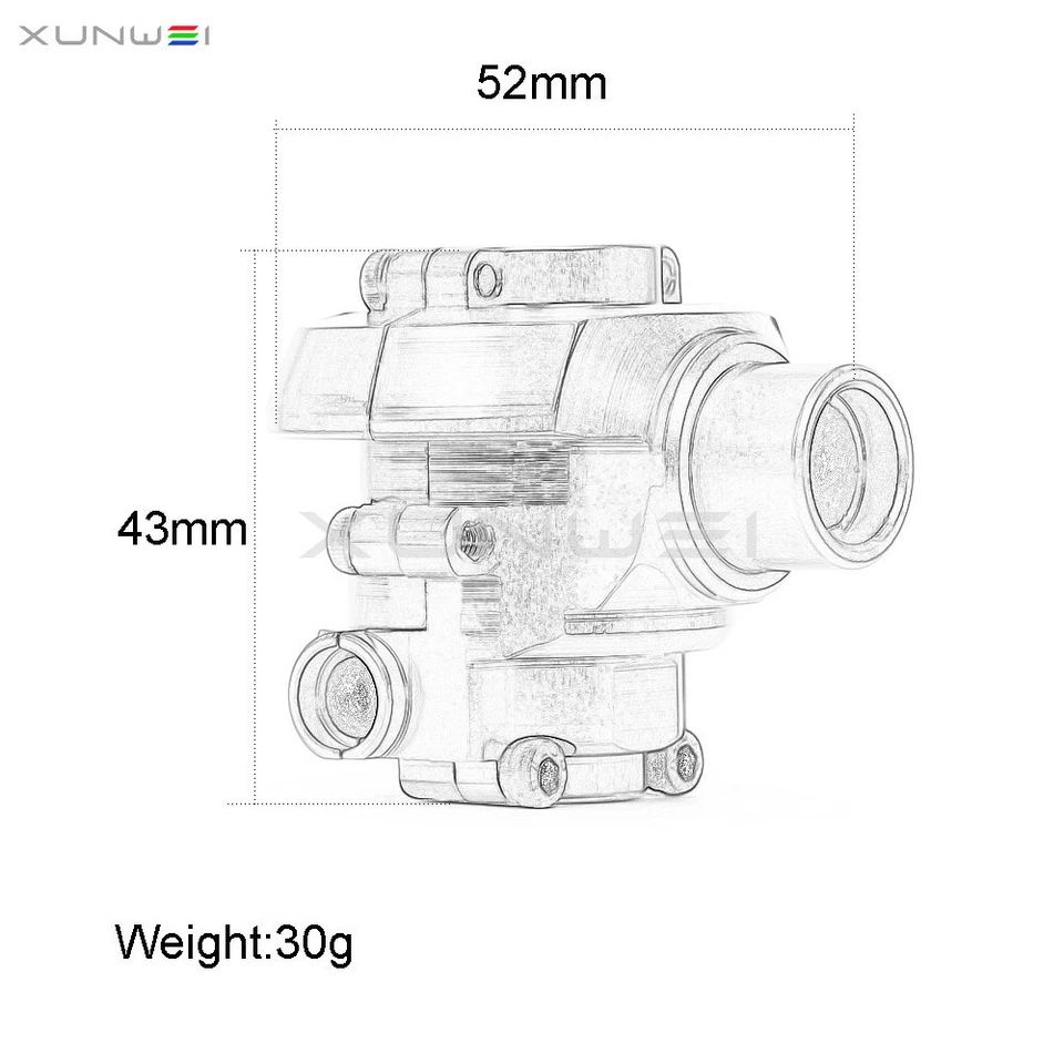#5680 Aluminum Housing Differential Diff Case fit RC 1/10 Traxxas Summit 56076-4 - Image 3 of 4