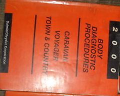 2000 DODGE CARAVAN BODY Diagnostic Procedures Service Shop Repair Manual OEM