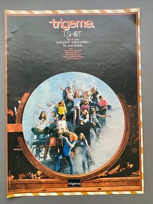 Trigema T-Shirt 70s retro Mode Fashion 1972 Vintage Ad Werbung Reklame