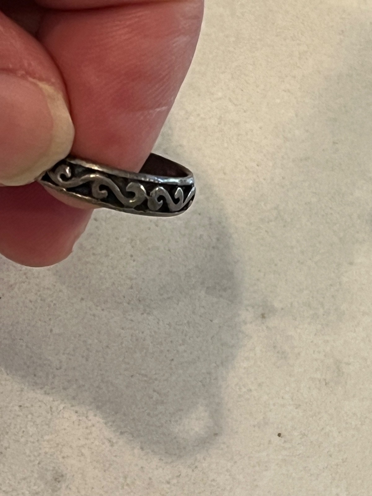 Vtg Celtic Knot Toe Ring adjustable Sterling silv… - image 2