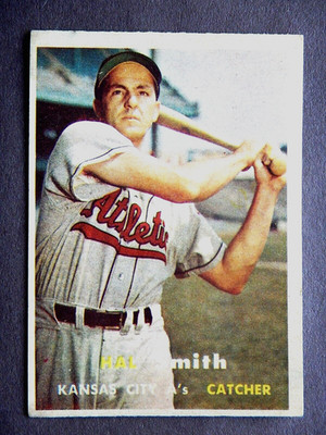 Hal Smith #41 Topps 1957 Baseball Card (Kansas City Athletics)*