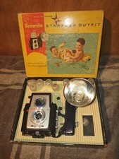 vintage Kodak Brownie Starflex camera outfit. Camera, flashes, flash and box
