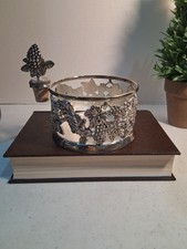 Vintage Godinger Silver Art Co Grape Vine 7&rdquo; Wine Champagne Bottle Coaster...