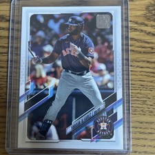 2021 Topps Series 1 YORDAN ALVAREZ Advanced Stats #300 Houston Astros #'d /300