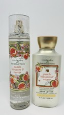 BATH  BODY WORKS 2p. SET Peach Blossom  Nectar FRAGRANCE MIST BODY LOTION NEW