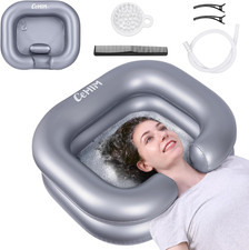 Inflatable Shampoo Basin - Portable Shampoo Bowl, Hair Washing Basin for Bedridd