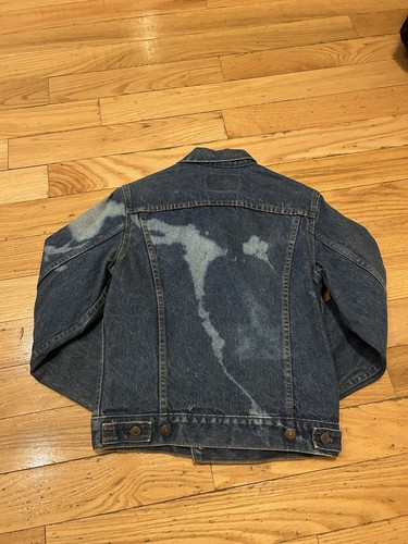 Vintage Levis Jacket Kids 16 Blue Denim Jean Button Trucker Collar 70706-0216 - Picture 8 of 11