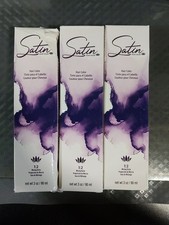 3 Pks Satin Hair Color Natural Series, Dark Brown 3N 3.0 Oz Each S8