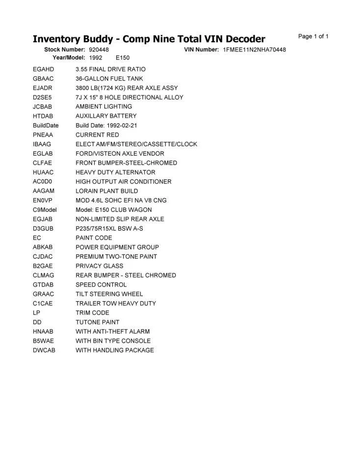 Automatic Transmission Aod Transmission Fits 88-92 FORD E150 VAN 362385 - Imagem 2 de 4