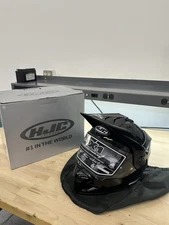 HJC DS-X1 Solid Dual Sport Helmet Black