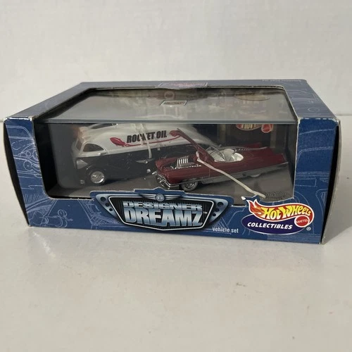 HOT WHEELS VINTAGE CUSTOM DESIGNER DREAMZ VEHICLE SET-ROCKET OIL-SERIES 4