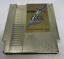 Zelda II 2: The Adventure of Link Gold (Nintendo NES, 1988) Authentic Tested