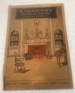 B. PALESCHUCK The House Of Metal Ware  1928 Vintage Catalog NYC