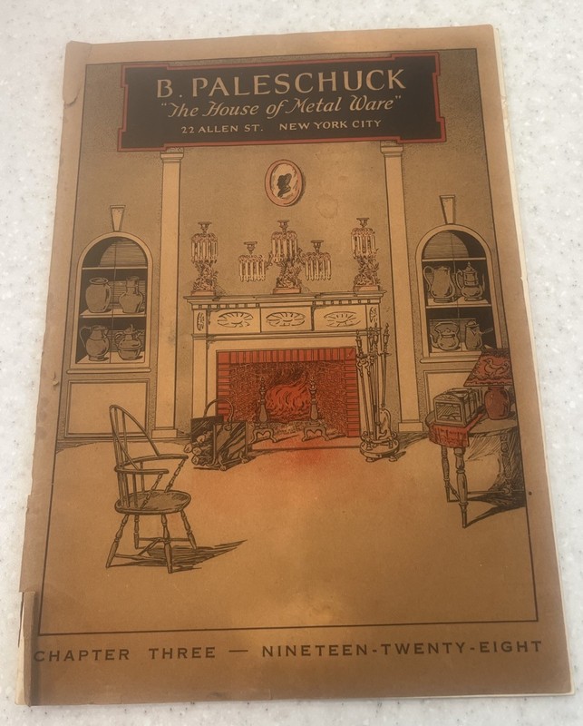 B. PALESCHUCK The House Of Metal Ware  1928 Vintage Catalog NYC