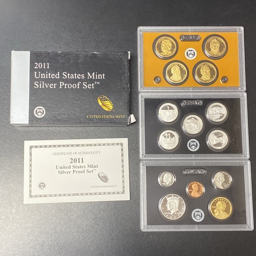 Lot Of 12 - 2010-2022 US Mint Silver Proof Sets Complete Box COA OGP 90% & .999 - 第 12/13 張圖片