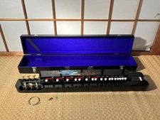 Vintage Taisho Koto Nagoya Harp | Japanese String Instrument with Case