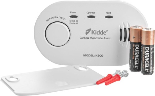 Kidde 5CO - 10 Year Life LED Carbon Monoxide Detector / CO Alarm with Batteries - Picture 6 of 6