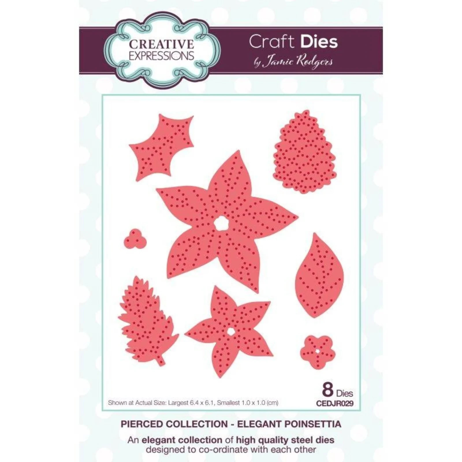 Creative Expressions Dies Jamie Rodgers Pierced Elegant Poinsettia CEDJR029