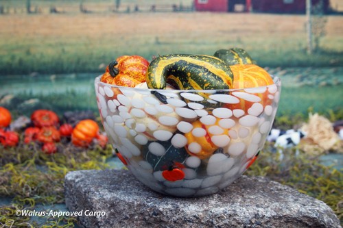 ANTHROPOLOGIE MYSTIC PRESSED BEAD PUMPKIN PITCHER AND CANDY BOWL - NIB - Picture 5 of 17