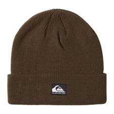 Quiksilver Mens Performer Cuff 2 Beanie Winter Brown Cap