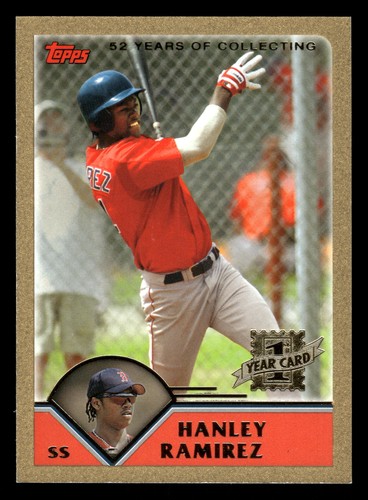 Hanley Ramirez Red Sox Rookie 2003 Topps Traded Gold #T181 SN /2003 - Picture 1 of 2