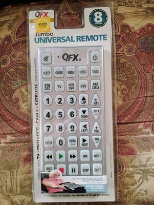 QFX Jumbo Universal Remote 8 in 1