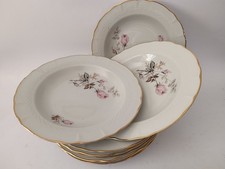 Servizio 9 Piatti Fondi Vintage Royal Tognana-Nino Fili- Porcellana  con Decoro 