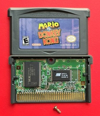 Mario vs Donkey Kong Game Boy Advance Nintendo GBA Authentic Saves Platformer