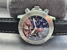 Bell Ross Chronograph Auto/Mech BLACK Diver Watch 500S 41mm 2 straps