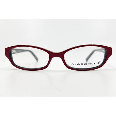 Marchon Eyeglasses Frames Womens Red Cat Eye M217 606 48-15-135