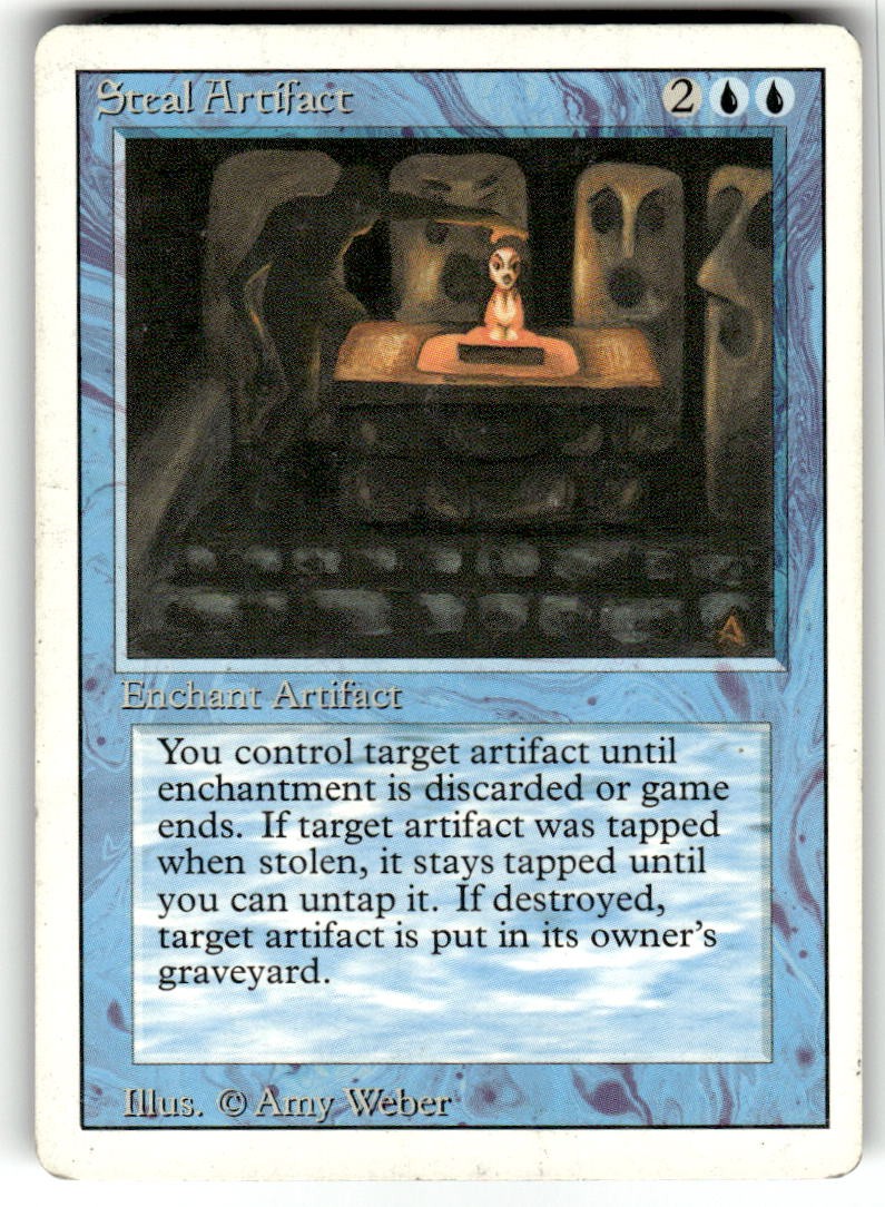 Steal Artifact Uncommon Revised Edition Magic: The Gathering Moderately Played
