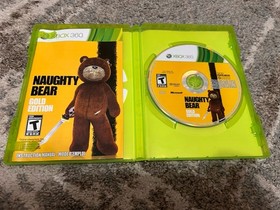Xbox 360 Naughty Bear: Gold Edition CIB TESTED