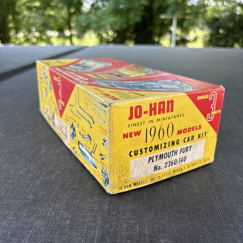 BOX ONLY Jo-Han 1/25 1960 Plymouth Fury NO MODEL KIT Johan 2360 - Picture 7 of 11
