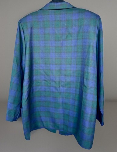 Joanna Damen Blazer Fundamental Things kastig kariert lila grün schwarz Gr. Medium - Bild 2 von 17