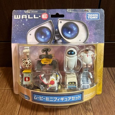 Disney Pixar WALL-E Movie Mini Figure Set 8 Piece Robot Collection Japan Used