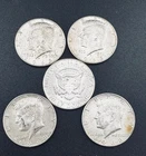Lot of 5 — 1968 Kennedy Half Dollars — 40% Silver — AU/BU Coins