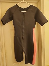 Youth Size: Large  Wetsuit Pink Zip  New