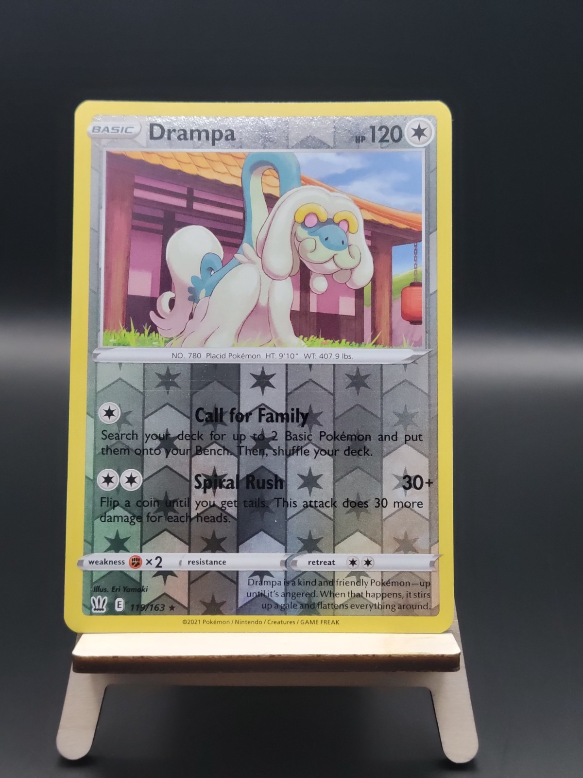 Drampa - 119/163 - Reverse Holo #119 - Pokemon Sword & Shield: Battle Styles