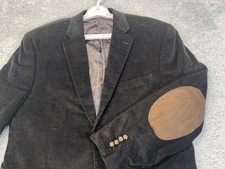 Lauren Ralph Lauren Blazer Mens 40 Short Brown Corduroy Elbow Patch Sport Coat